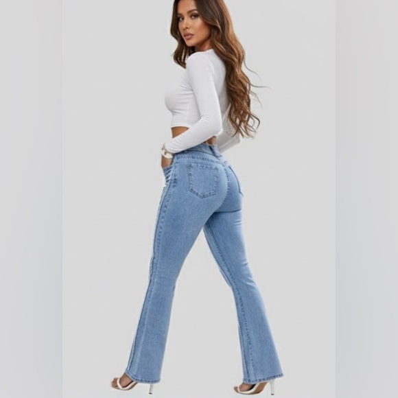 Raw Cut Bootcut Leg Jeans - Picture 5 of 9